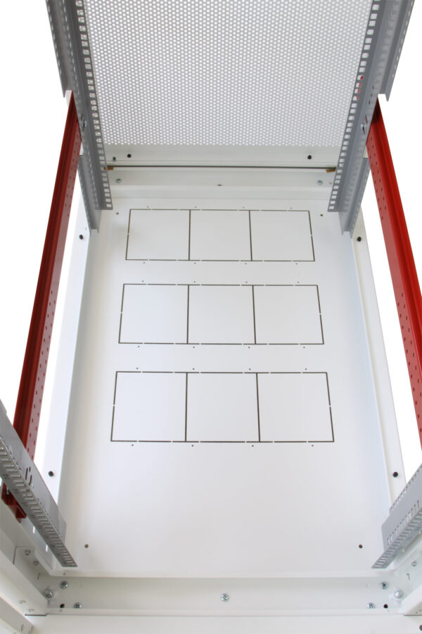 Armadio Server Rack 19'' 600x1000 42 Unita' Bianco serie IdealNET - immagine 6