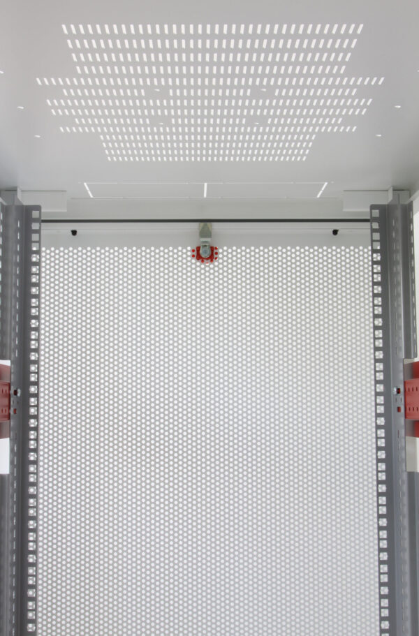 Armadio Server Rack 19'' 600x1000 42 Unita' Bianco serie IdealNET - immagine 3