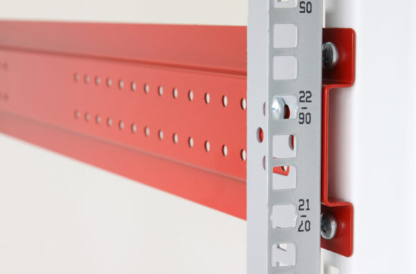 Armadio Server Rack 19'' 600x1000 42 Unita' Bianco serie IdealNET - immagine 4
