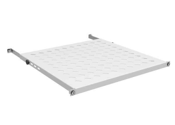 Mensola per Rack 19'' 350-450 mm 0.5U Grigio 4 Punti - immagine 2