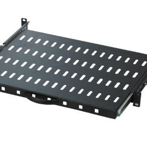 Mensola per Rack 19'' 600 mm Estraibile da 1U Nero