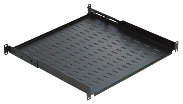Mensola per Rack 19'' 450 mm 2U Nera 4 punti - immagine 2