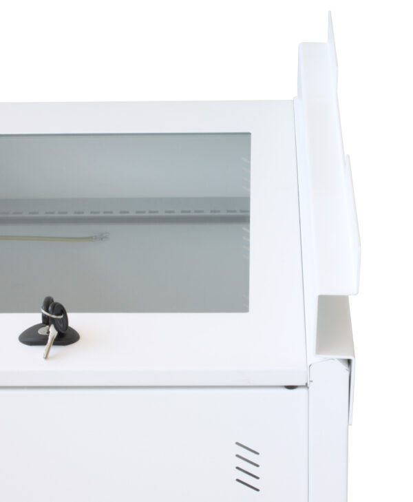 Staffe a Parete per Fissaggio Armadio Serie EE Bianco - immagine 2