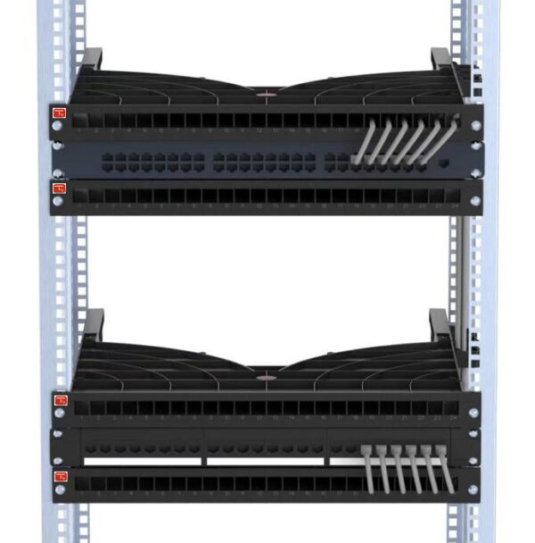Mensola Gestione Cavi su Rack 19'' 24 Porte P.600 mm - immagine 6