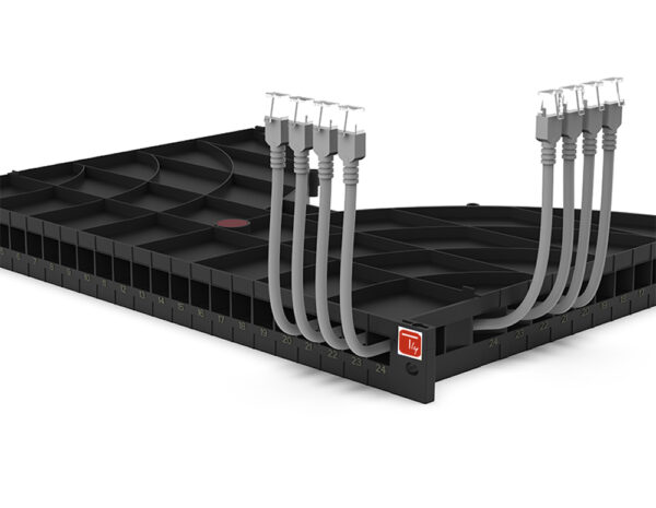 Mensola Gestione Cavi su Rack 19'' 24 Porte P.800 mm - immagine 3