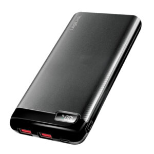 Power Bank 10000 mAh 2x USB-A 1x USB-C™ con Display PD e QC Nero