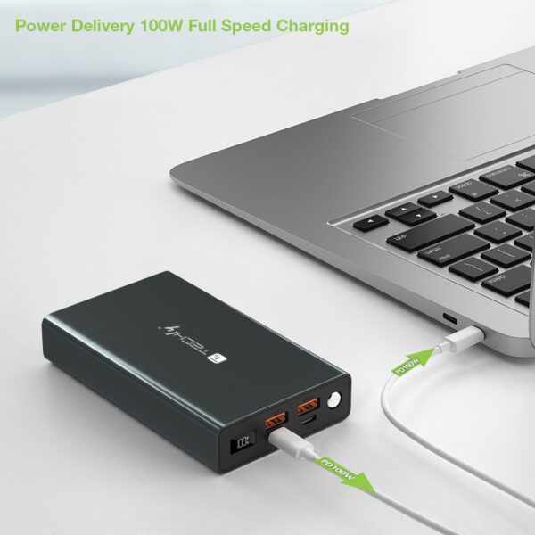 Power Bank Smartphone 20000 mAh 100W USB-C™ 4 Porte Output - immagine 6