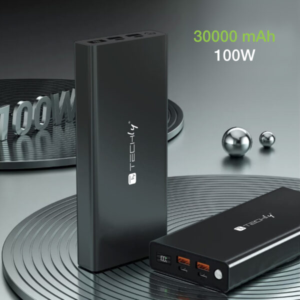 Power Bank Smartphone 30000 mAh 100W USB-C™ 4 Porte Output - immagine 10