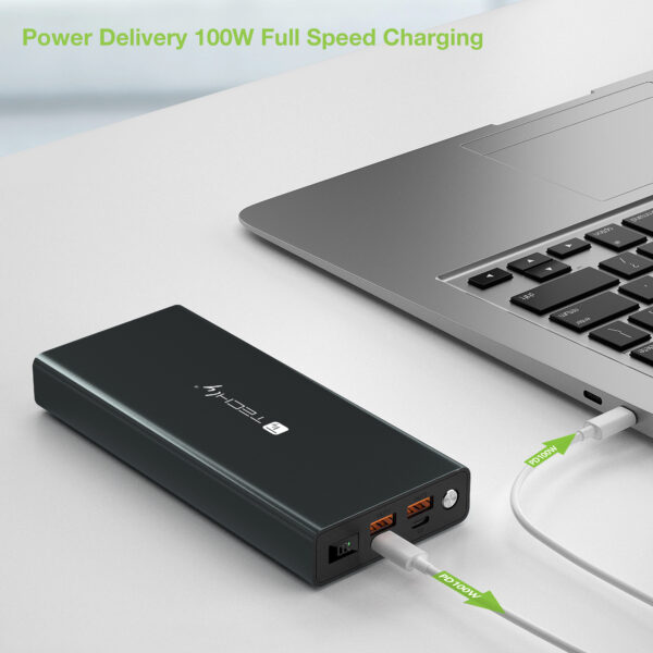 Power Bank Smartphone 30000 mAh 100W USB-C™ 4 Porte Output - immagine 5