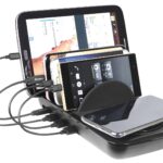 Docking Station USB 5 posti con Caricabatterie Wireless Removibile