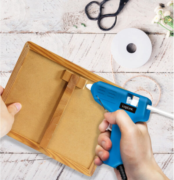 Mini pistola per Colla a Caldo, 10W, blu - immagine 7