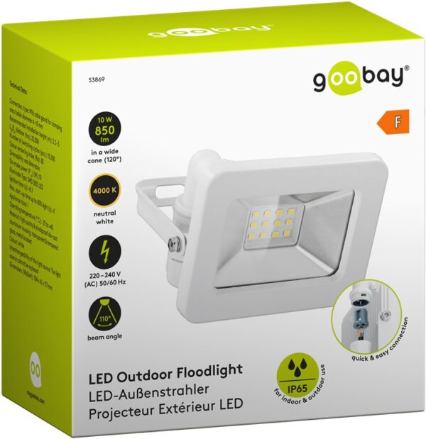 Faretto LED da Esterno IP65 10W Bianco - immagine 2