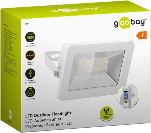 Faretto LED da Esterno IP65 30W Bianco - immagine 2