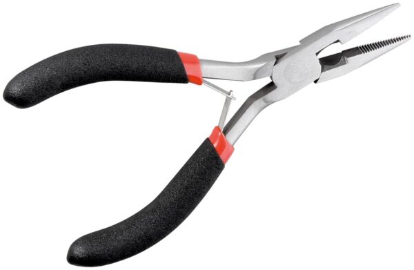 Pinza Semicircolare a Becchi Piatti 125 mm con Ganasce Corrugate - immagine 2