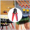 Pinza Crimpare a Cricchetto per Capicorda con 1200 Terminali 2.5-6.0 mm² - immagine 8