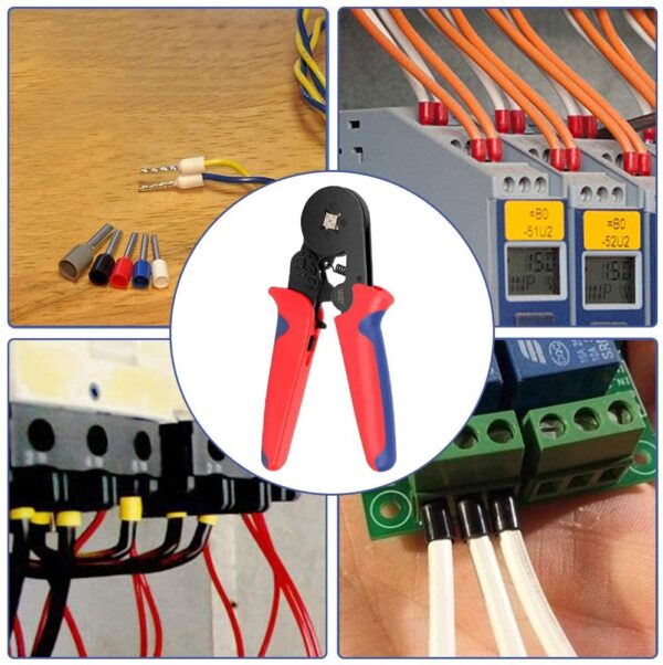 Pinza Crimpare a Cricchetto per Capicorda con 1200 Terminali 2.5-6.0 mm² - immagine 8