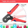 Pinza Crimpare a Cricchetto per Capicorda con 1200 Terminali 2.5-6.0 mm² - immagine 6