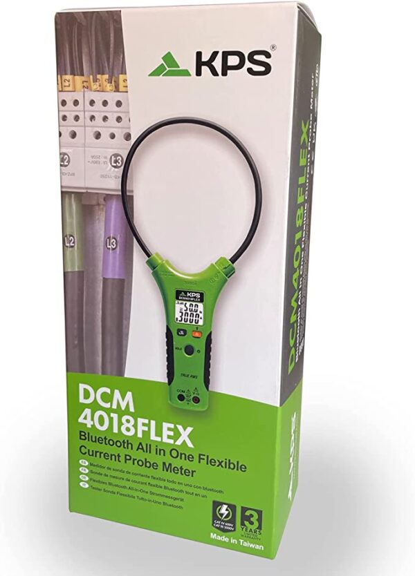 Pinza Amperometrica Flessibile Bluetooth TRMS 10.000 Counts, DCM4018FLEX - immagine 2