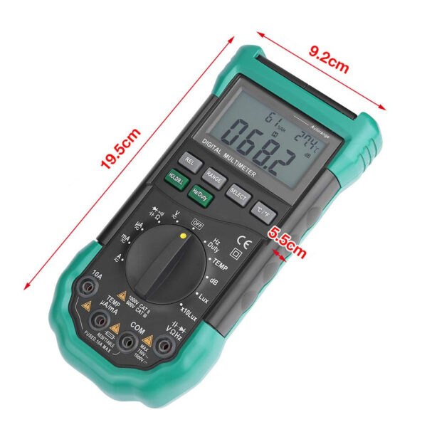 Multimetro Digitale LCD 4000counts con misurazioni ambientali, KPS-MT490 - immagine 3