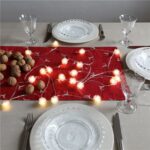 Stringa 20 LED Palle di Neve IP20 Bianco Caldo a Batteria con Timer