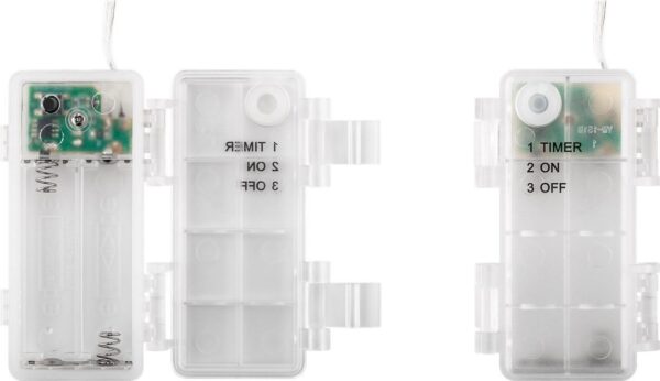 Luci Natalizie da Interno 20 LED a Filo Argentato con Timer A++ - immagine 9