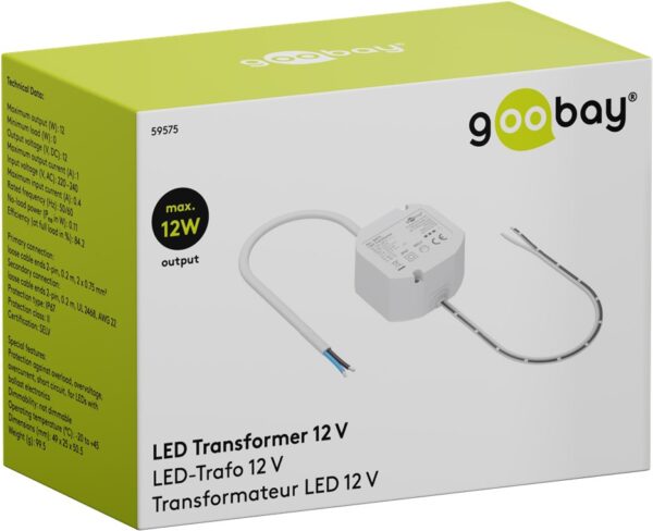 Trasformatore Elettronico LED 12V 12W - immagine 2