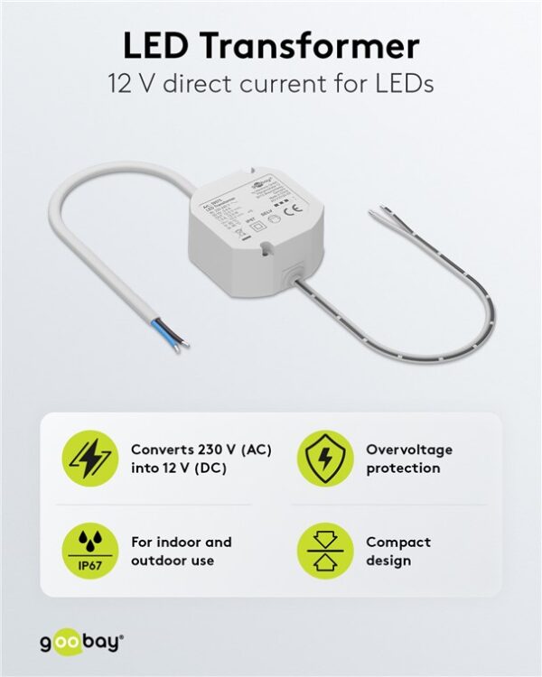 Trasformatore Elettronico LED 12V 12W - immagine 7