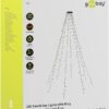 Catena Luminosa 200 Luci LED IP44 Bianco Caldo per Albero con Anello - immagine 2