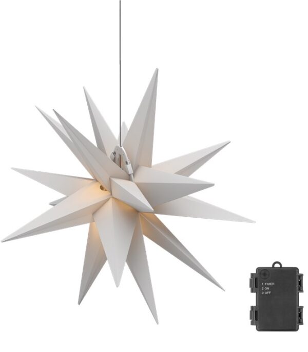 Stella di Natale LED 3D ø 56 cm Funzionamento a Batteria
