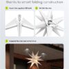 Stella di Natale LED 3D ø 56 cm Funzionamento a Batteria - immagine 8