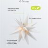 Stella di Natale LED 3D ø 56 cm Funzionamento a Batteria - immagine 6
