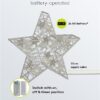 Lampada Decorativa a Forma di Stella Funzionamento a Batteria - immagine 5