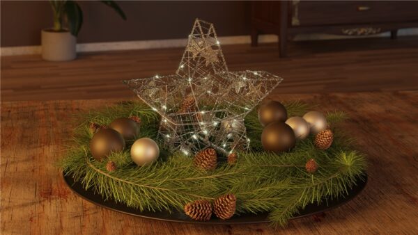 Lampada Decorativa a Forma di Stella Funzionamento a Batteria - immagine 8