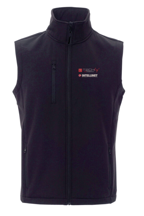 Smanicato da uomo Nero taglia L con loghi Techly Professional e Intellinet