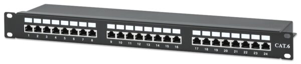Pannello Patch STP 24 Posti RJ45 Cat.6 - immagine 2