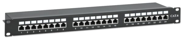 Pannello Patch STP 24 Posti RJ45 Cat.6 - immagine 3