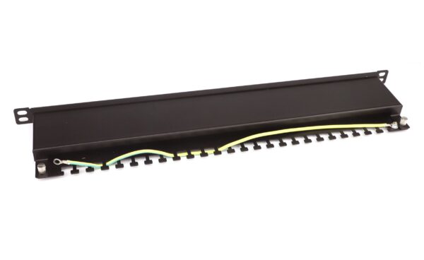 Pannello Patch STP 24 Posti RJ45 19'' 0.5U Cat.6 Nero - immagine 4