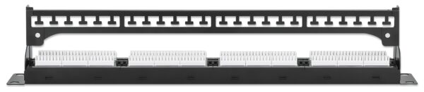 Pannello Patch UTP 24 Posti RJ45 Cat.6 con Barra Gestione Cavi - immagine 4