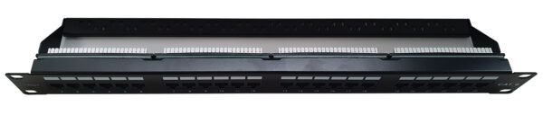 Pannello Patch UTP 24 Posti RJ45 Cat.6 con barra gestione cavi - immagine 6