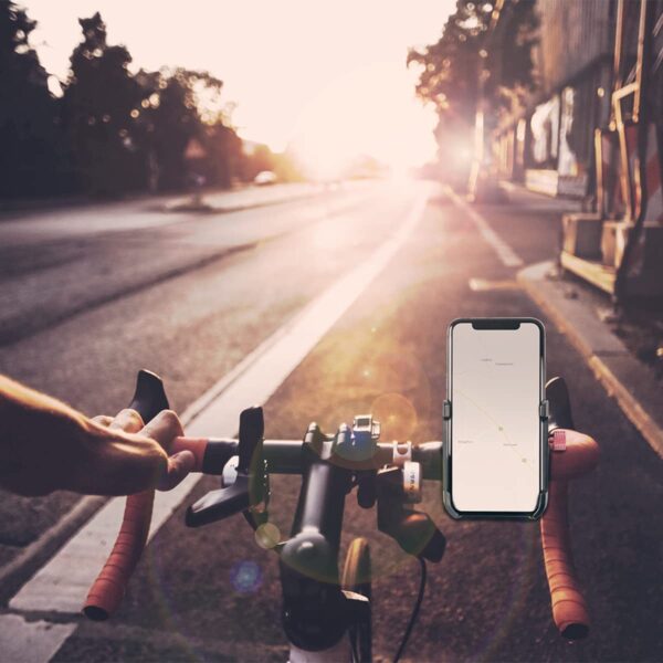 Supporto da Bicicletta per Smartphone 3.5''-7'' Fissaggio Verticale - immagine 3