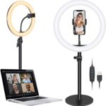 Luce LED Anello 25cm Regolazione Luminosità Stand Smartphone