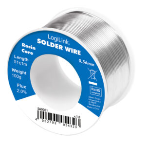 Stagno in Rotolo per Saldatura Rame 2% diam. 0,56 mm 100g