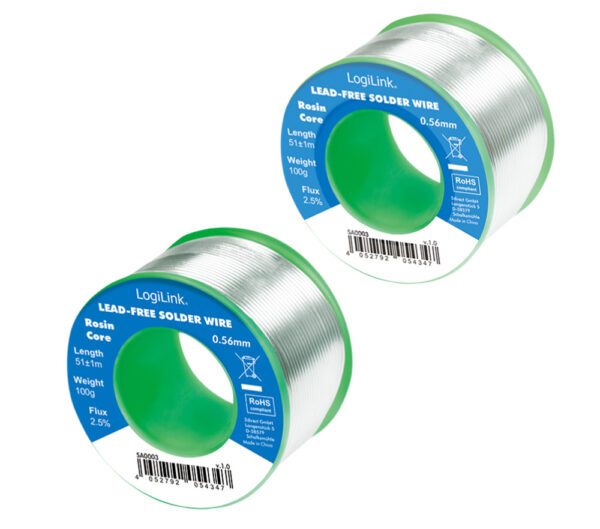 Stagno in Rotolo per Saldatura Senza Piombo Rame 0,7% ø 0,56 mm 100g - immagine 4