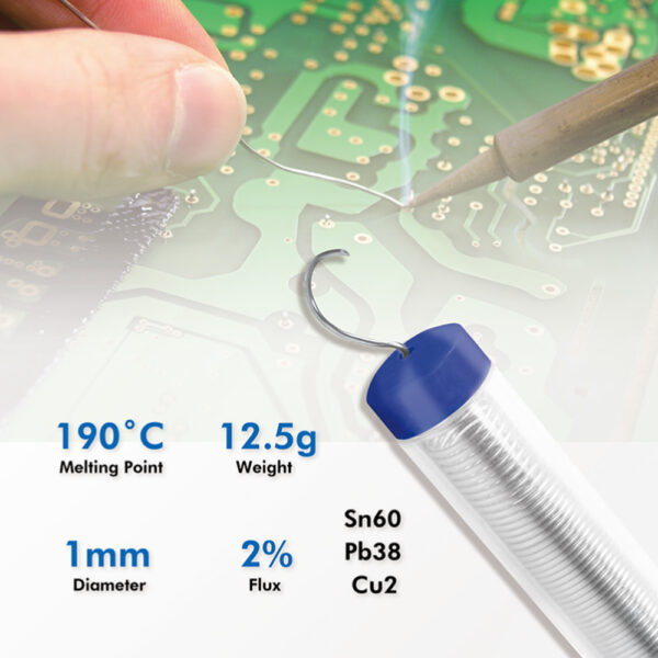 Stagno in Dispenser ø 1 mm Rame 2% 12,5g - immagine 4