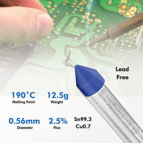 Stagno in Dispenser ø 0,56 mm Rame 0,7% 12,5g - immagine 4