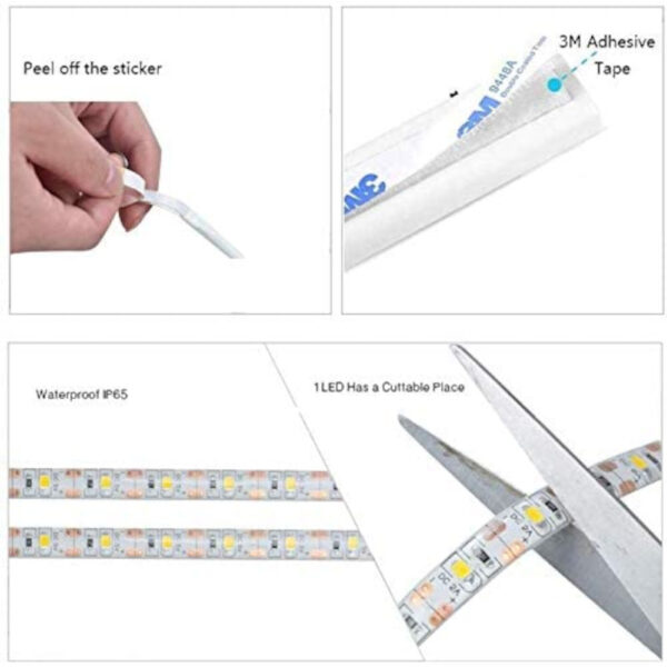 Striscia LED da 1m con Sensore di Movimento per la Camera o la Cucina - immagine 4