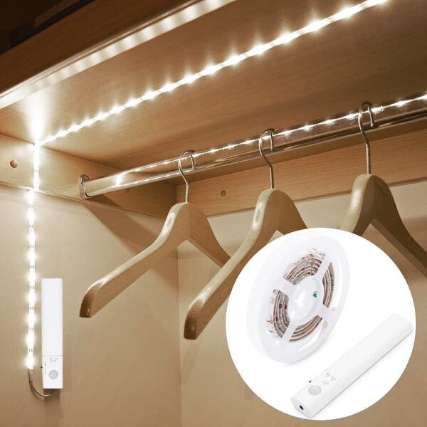 Striscia LED da 1m con Sensore di Movimento per la Camera o la Cucina - immagine 9