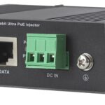 Iniettore Industriale per Guida DIN Gigabit Ultra PoE 60W