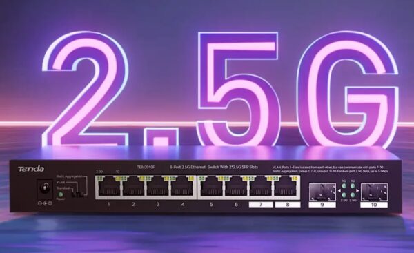 Switch con 8 porte 2.5G Ethernet e 2 slot SFP da 2.5G, TEM2010F - immagine 4