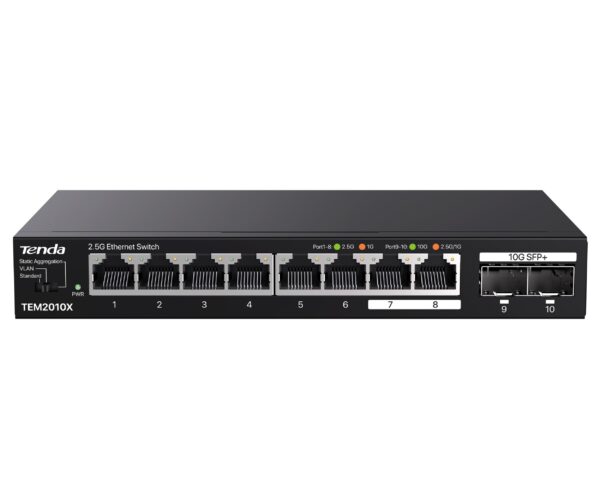Switch con 8 porte 2.5G Ethernet e 2 porte SFP+ da 10G, TEM2010X - immagine 3